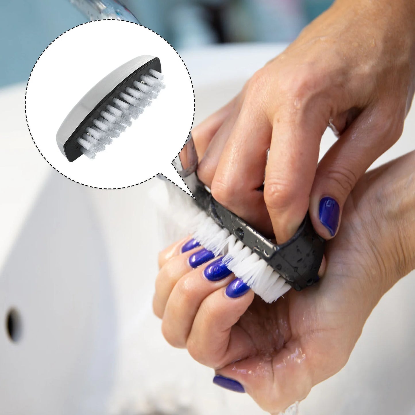 Nail Brush Cleaning Manicure