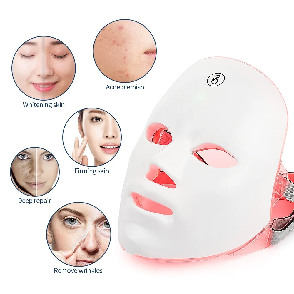 LED Facial Mask Photon Therapy Skin Rejuvenation