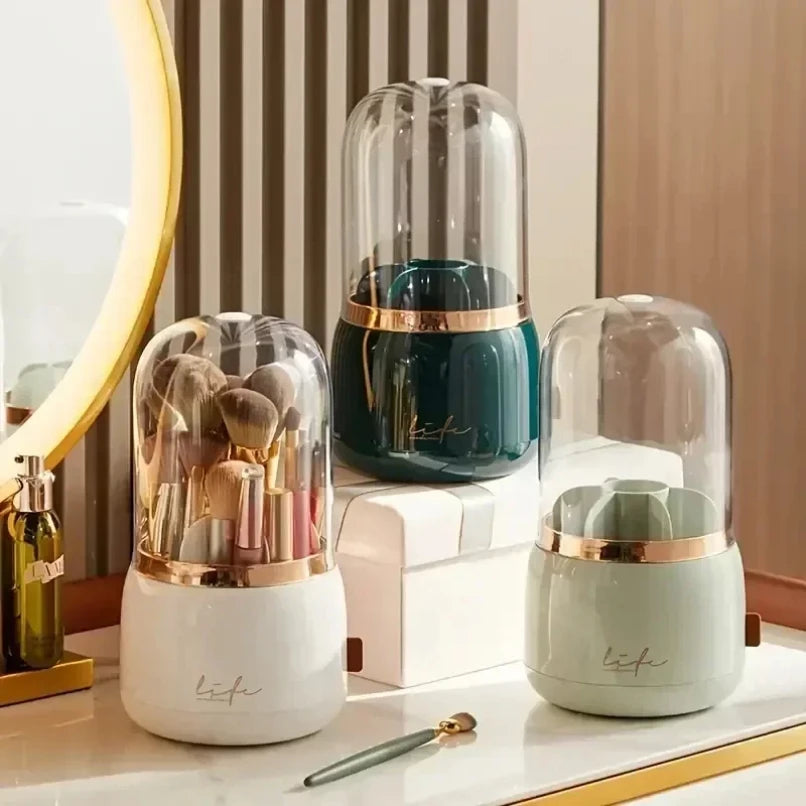 Cosmetic Storage Dustproof Rotating Compartment