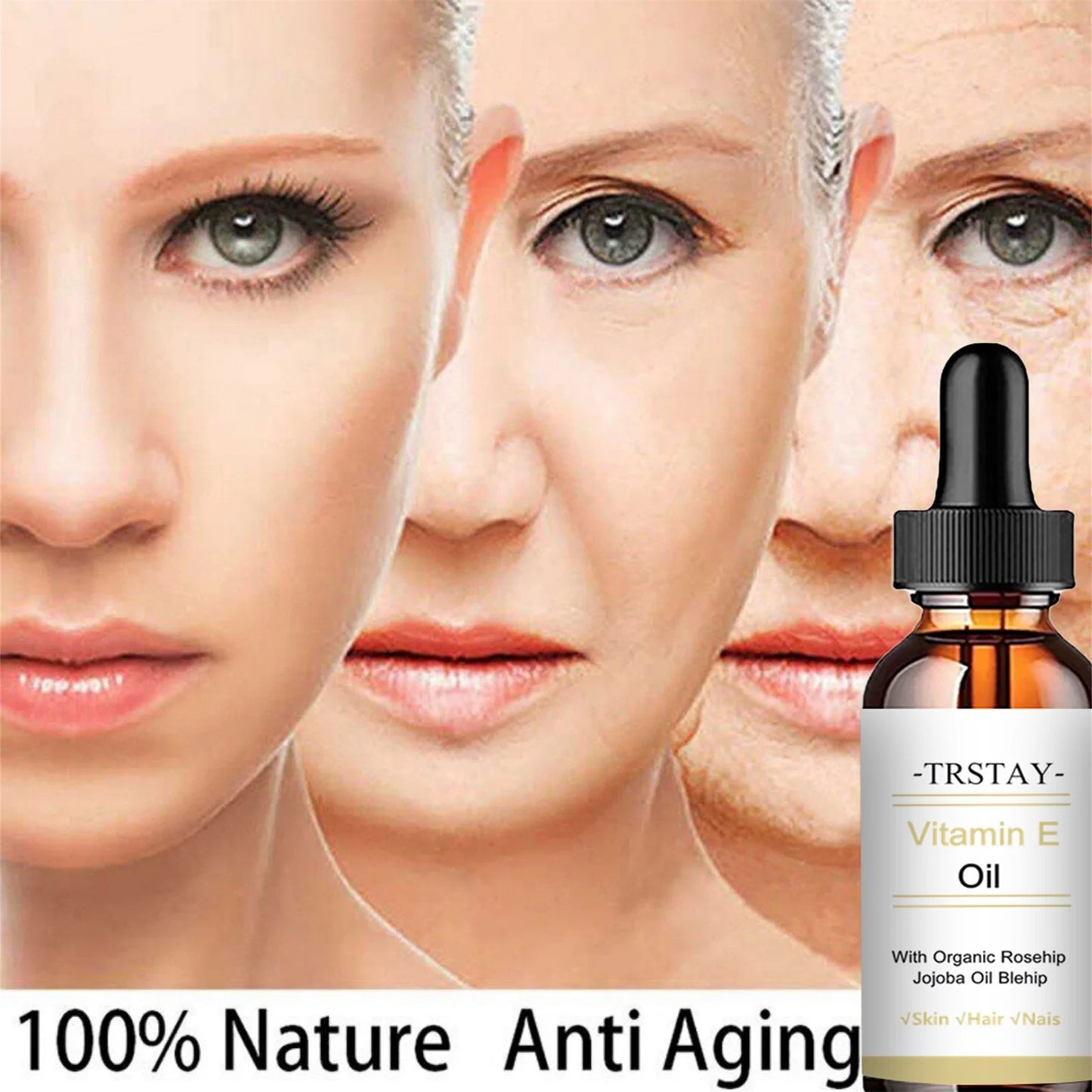 Vitamin E jojoba oil 100% pure facial care