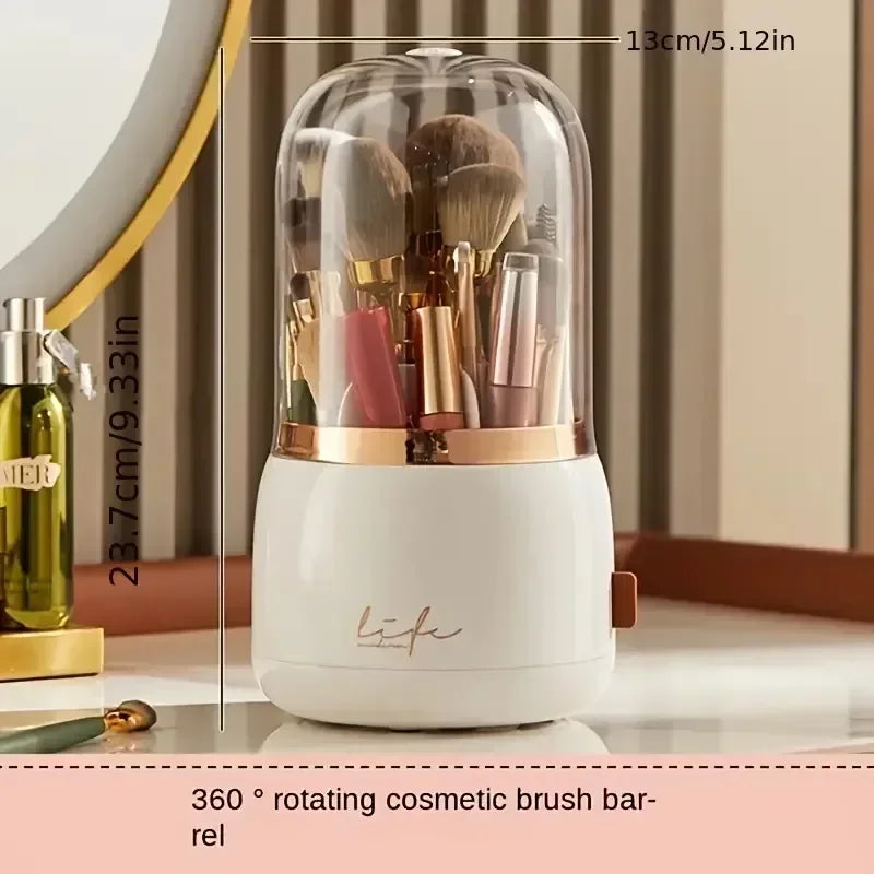 Cosmetic Storage Dustproof Rotating Compartment