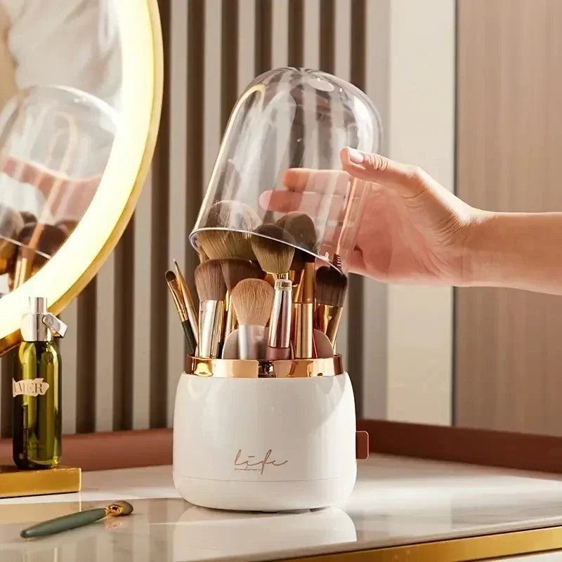 Cosmetic Storage Dustproof Rotating Compartment