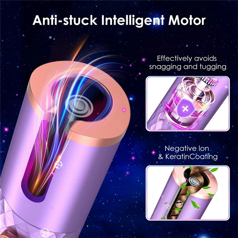 Cordless Portable Auto Curler iron