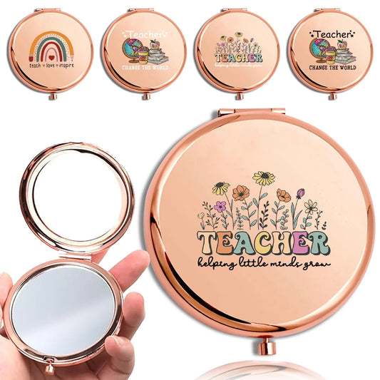 Portable Foldable Women Metal Cosmetic Mirror