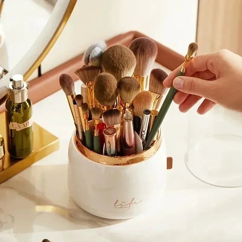 Cosmetic Storage Dustproof Rotating Compartment